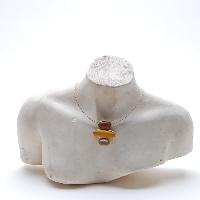 Resin necklace - Collier 3 tons d'ambre